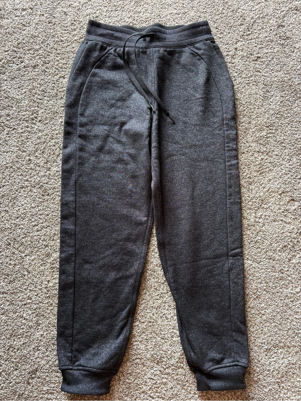 lululemon Charcoal Glitter Scuba  Jogger Pants